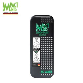 Kẹo bạc hà không đường IMPACT MINTS hộp thiếc 9g nhập khẩu từ Đức - 2 hương vị, tặng khăn giấy Tempo
