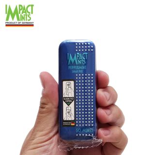Kẹo bạc hà không đường IMPACT MINTS hộp thiếc 9g nhập khẩu từ Đức - 2 hương vị, tặng khăn giấy Tempo