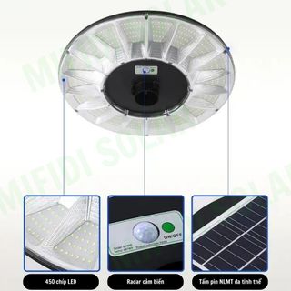 Đèn UFO 1200W Kim Cương sáng trắng Chính Hãng Mifidi Solar, Giá sỉ cực tốt dành cho Quý Đại Lý của Mifidi Sỉ/Đại Lý chỉ từ 5 Bộ