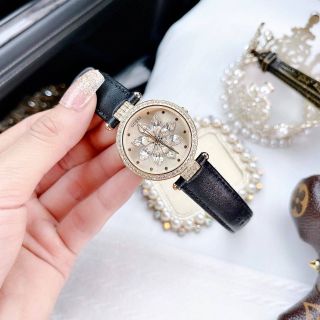ĐỒNG HỒ DA NỮ CHÍNH HÃNG GUE.SS MẶT HOA