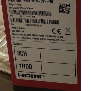 Đầu Ghi Hình IP 8 Kênh DAHUA DHI-NVR1108HS-S3/H-VN(KBT)