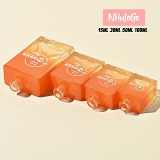 PET Vỏ Chai Lọ Thủy Tinh Vuông HighLight Cam Serum Đầu Ống Bóp Mix Cam Sang Trọng, Nổi Bật Nhãn Hàng 15ml 30ml 50ml 100ml ( IN LOGO THEO YEU CẦU ) Hàng Giá Tận Xưởng.