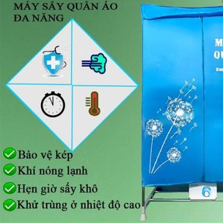"Tủ sấy quần áo đa năng Kungfu Yakushi KF-TS1500, công nghệ sưởi gốm, nhiệt độ lên tới 65 độ"