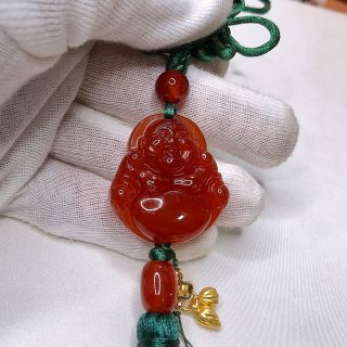 Khánh treo phật di lặc - Tặng kèm lá bồ đề