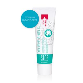 Kem đánh răng giảm ê buốt răng nhạy cảm edelwhite STOP SENSITIVITY đặc biệt hiệu quả từ Thụy sĩ