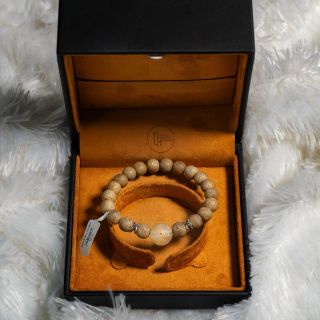 Vòng Trầm Hương Phong Thủy Đơn 8 li mix đá kim tiền Cao Cấp