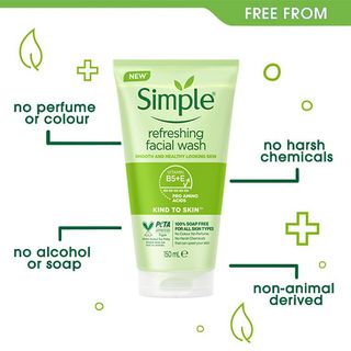 Gel rửa mặt Simple minisize 50ml lành tính cho mọi loại da, da nhạy cảm (XANH LÁ) giá sỉ