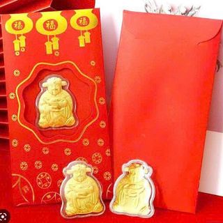 Bao 🧧lì xì thần tài mạ vàng rước tài lộc