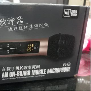 Mic hát Karaoke ô tô kết nối bằng sóng FM