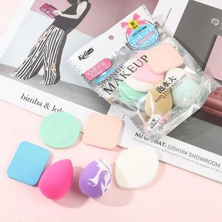 Bông Mút Trang Điểm Tán Kem Nền Keli Set 6 Miếng Chính Hãng