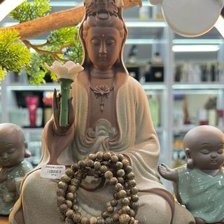 Vòng Trầm Hương Thiên Nhiên Phong Thủy 108 hạt 6li Cao Cấp