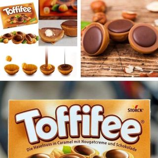 Socola caramel bọc hạt dẻ Toffifee 125gr
