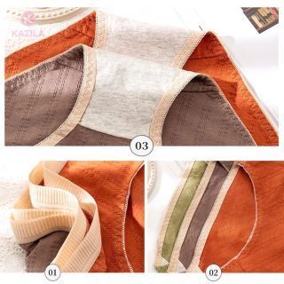 Set 10 Quần lót nữ cotton cao cấp tân cổ điển phối nơ gân nổi 708