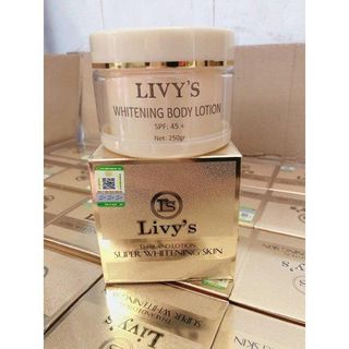 Kem Body Livy's SPF 45+ 250g Thái Lang dưỡng trắng da từ sâu bên trong giá sỉ