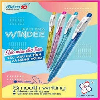 Bút bi TP-06 xanh 4MC hộp 20