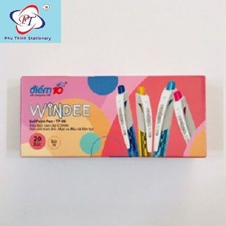 Bút bi TP-06 xanh 4MC hộp 20