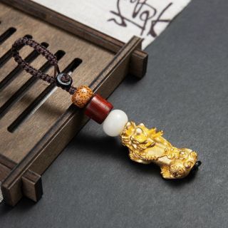 Móc Khóa Hình Tỳ Hưu Vàng 24K