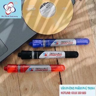 Bút lông dầu PM-09 THIÊN LONG 2 đầu to nhỏ - không xóa được PM-09
