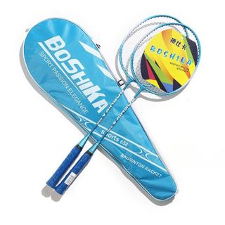 Bộ vợt cầu lông BOSHIKA giá rẻ Tặng 3 quả cầu nhựa, vợt cầu lông Boshika cho học sinh, nam nữ chơi thể thao giá sỉ