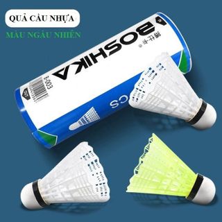 Bộ vợt cầu lông BOSHIKA giá rẻ Tặng 3 quả cầu nhựa, vợt cầu lông Boshika cho học sinh, nam nữ chơi thể thao