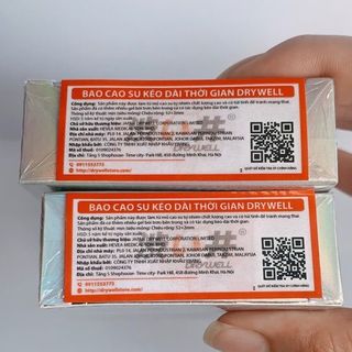 Bao cao su kéo dài thời gian 800mg gel bôi trơn - Drywell Nhật Bản - hộp 3 cái