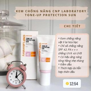 Kem Chống Nắng CNP Laboratory Sun Care Tone Up 50ml Chính Hãng