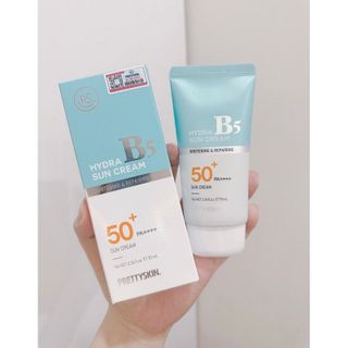Kem Chống Nắng Phục Hồi Dưỡng Trắng B5 Prety Skin Hàn Quốc Hydra B5 Sun Cream 70ml