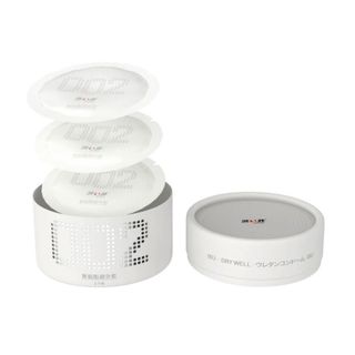 Bao cao su siêu mỏng PU 002mm - Drywell Nhật Bản - hộp 3 cái 800mg gel bôi trơn