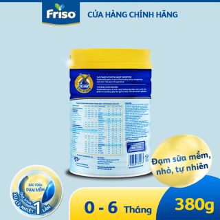 SỮA BỘT FRISOLAC GOLD 1 380G CHO BÉ 0-6 THÁNG - FRISO GOLD