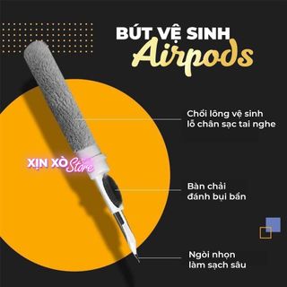 Bút vệ sinh Tai nghe Airpod thông minh 3 trong 1