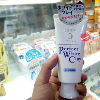 Sữa rửa mặt đất set trắng Sen ka Perfect White Clay 120g