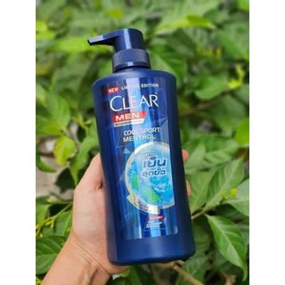 DẦU GỘI CLEAR BẠC HÀ 480ml VÀ CLEAR MEN 450ml - THÁI LAN loại sạch gàu, giúp da đầu khỏe mạnh