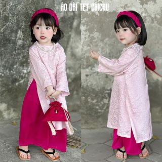Áo lụa gấm cao cấp cho bé