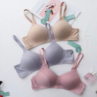 Set 3 Áo lót su lụa siêu mềm mút mỏng không gọng 718