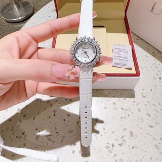 ĐỒNG HỒ NỮ TRUNG CẤP DA CHOPA HOA VIỀN ĐÁ 1