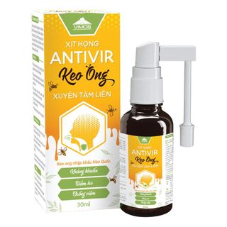 Chai xịt họng Antivir Keo ong xuyên tâm liên Vimos giúp hạn chế viêm lợi, nhiệt miệng, giảm ho,đau rát họng chai 30ml giá sỉ