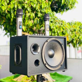 Loa Xách Tay Di Động JBZ J5 Bass 20cm Siêu Trầm Kèm 2 Micro Không Dây Bảo Hành 12 Tháng
