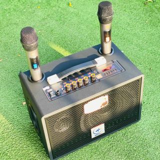 Loa Xách Tay Di Động JBZ J5 Bass 20cm Siêu Trầm Kèm 2 Micro Không Dây Bảo Hành 12 Tháng