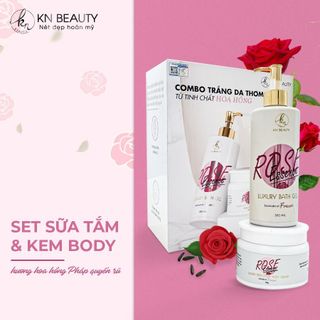 COMBO SỮA TẮM VÀ KEM DƯỠNG THỂ CAO CẤP LUXURY BODY CREAM - ROSE giá sỉ