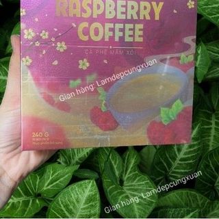 Cà phê giảm cân mâm xôi Raspberry coffee - chính hãng check qr code kiểm tra hàng giá sỉ