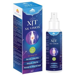 Combo 2 chai Xịt giảm đau xương khớp VIMOS giúp giảm đau nhức mỏi cơ xương tăng cường lưu thông khí huyết lọ xịt 75ml