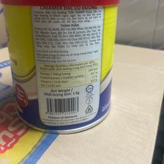 Thùng 24 lon Sữa đặc có đường Dairy Champ loại 1kg (mẫu mới)