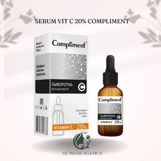 Serum Compliment Vitamin C 20% sáng da, mờ thâm, ngừa lão hoá giá sỉ