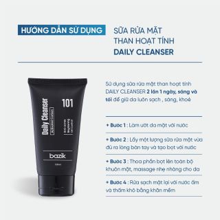 Sữa rửa mặt than hoạt tính Daily Cleanser 101 - 150ml
