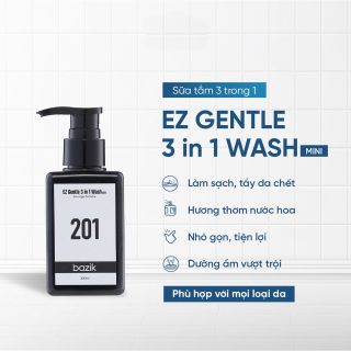 Sữa tắm gội Mini EZ Gentle 3in1 Wash hương nước hoa 201 - 100ml giá sỉ