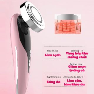 Máy đẩy tinh chất nóng lạnh, massage mặt, nâng cơ, dưỡng trắng, xóa nếp nhăn, căng da