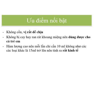 Nước súc miệng dược liệu Antivir Vimos bảo vệ khoang miệng, ngăn ngừa sự phát triển của vi khuẩn chai 250ml
