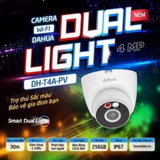 Camera DH-T4A-PV 4MP Dahua WiFi Dual Light