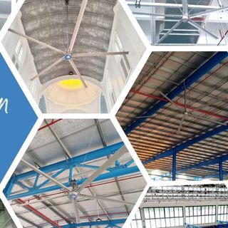 Quạt trần công nghiệp - quạt HVLS - quạt trần sải cánh lớn MTA TECH cao cấp giá rẻ