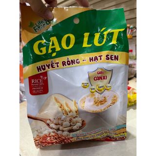 ngũ cốc gạo Lứt huyết rồng hạt sen uống liền - bịch 400g (16gói x 25g) - Life's Food